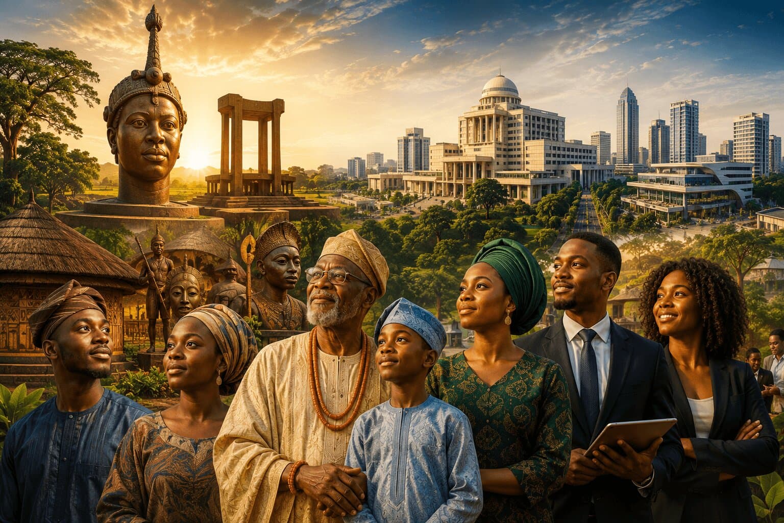 Yoruba elder and young professional